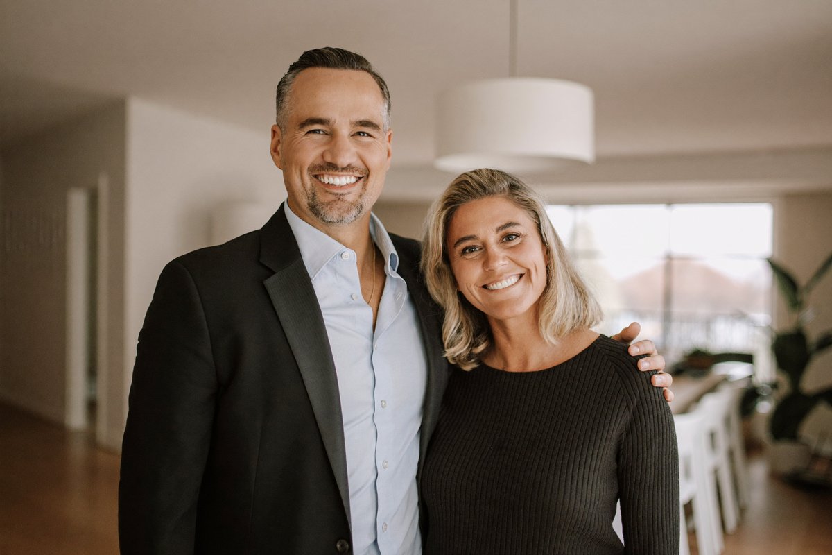 Networkio's founders, a professional couple who have relocated internationally four times